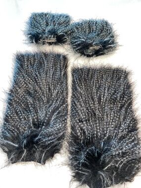 Faux Fur Arm/Leg Warmer Set
